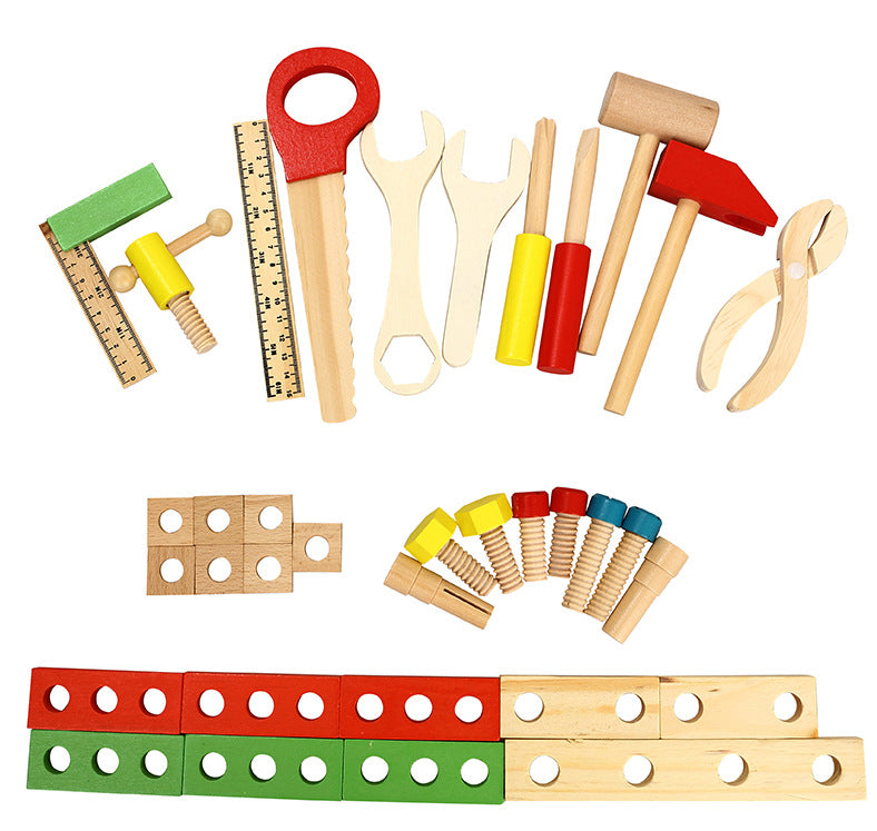 Wooden Tool Kit Storage Set