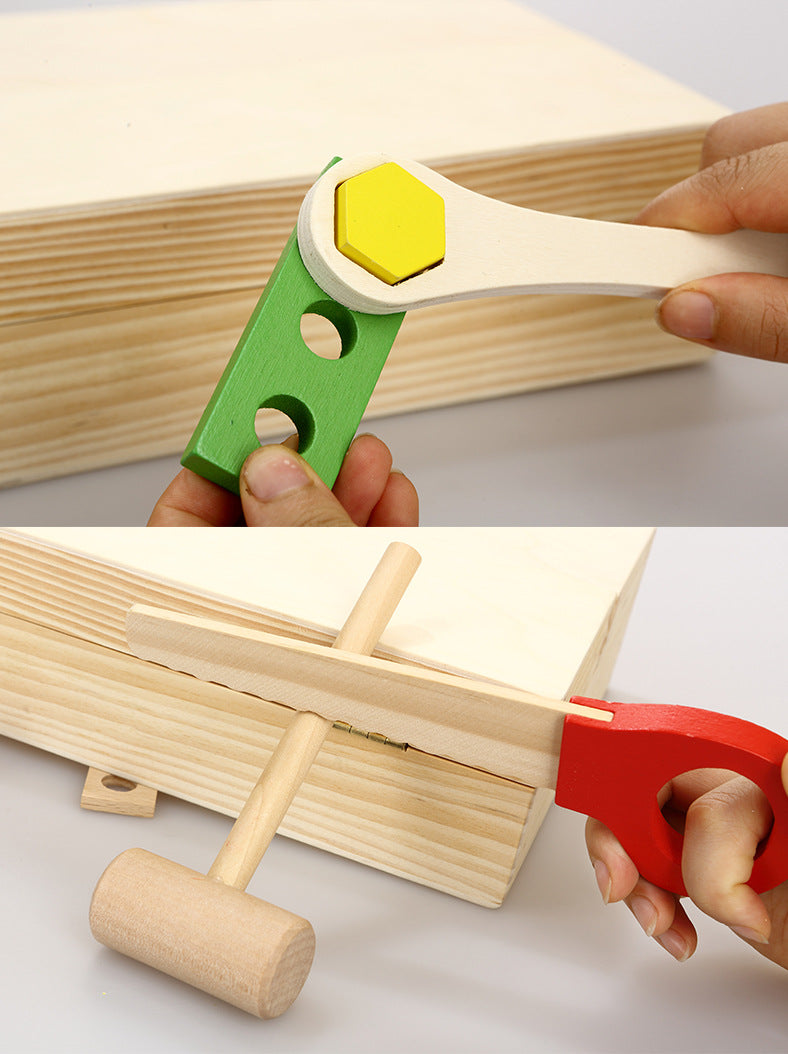 Wooden Tool Kit Storage Set