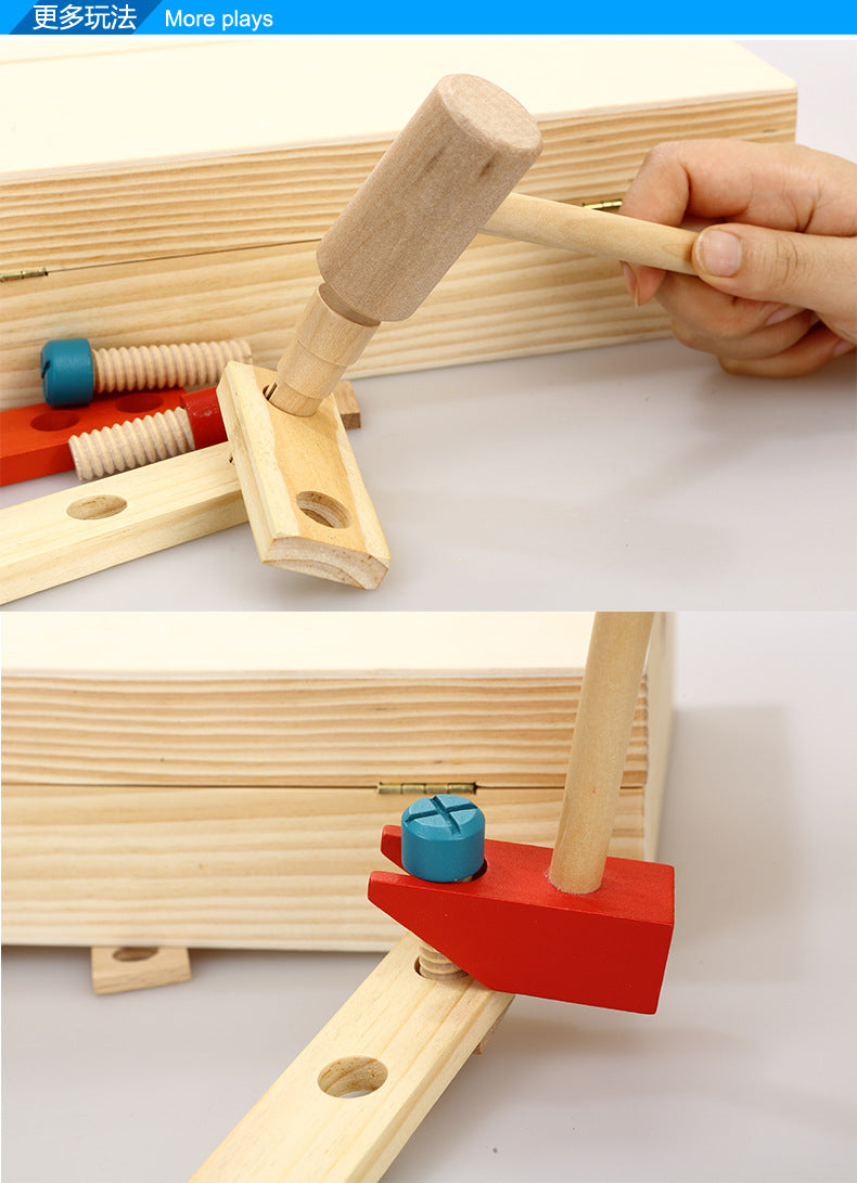Wooden Tool Kit Storage Set