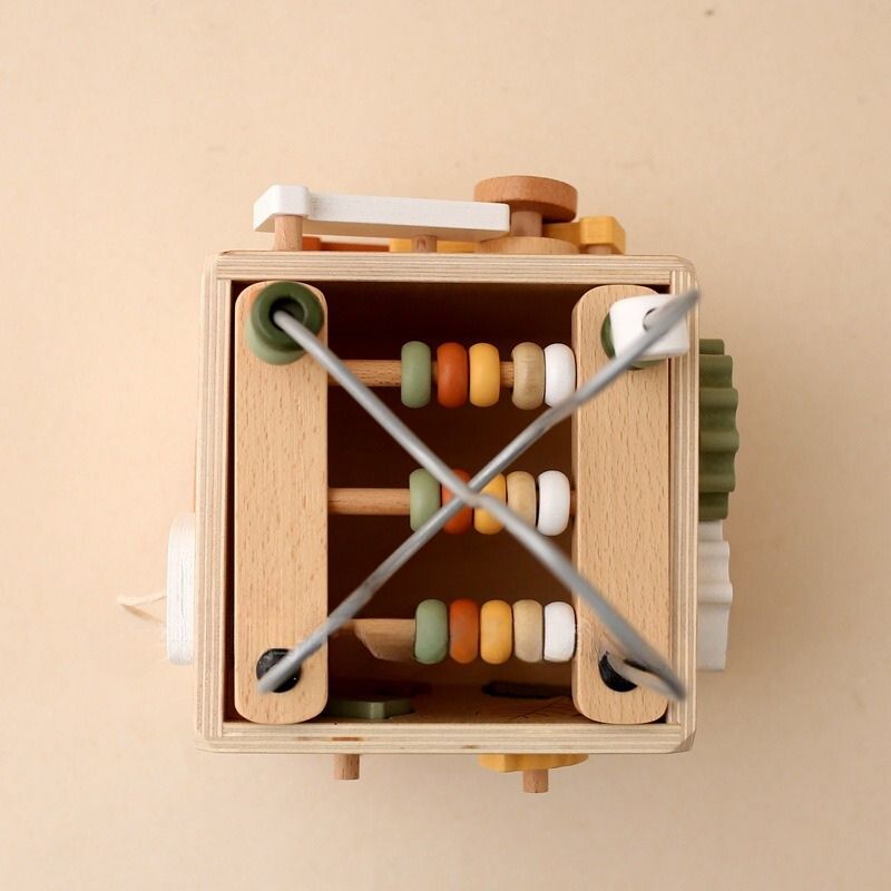5-in-1 Wooden Early Learning Activity Toy Box