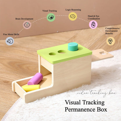 Montessori Visual Tracking Box für Objektpermanenz