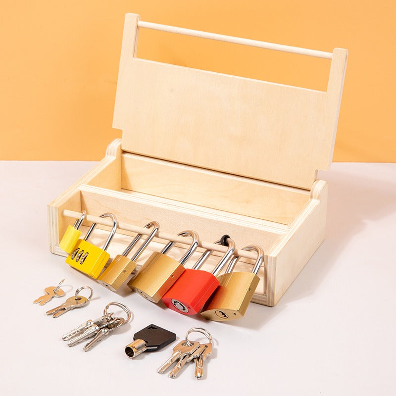 Montessori Engaging Lock and Key Activity Box