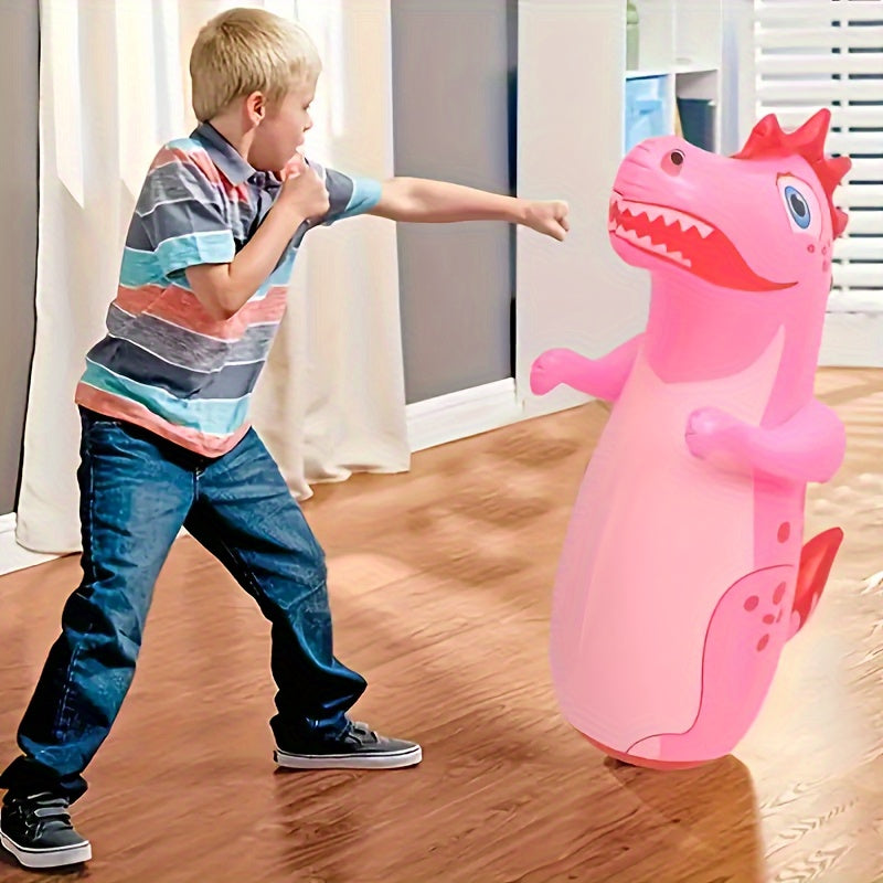Aufblasbarer Dinosaurier-Boxsack – Lustiges Tumbler-Spielzeug für Kinder