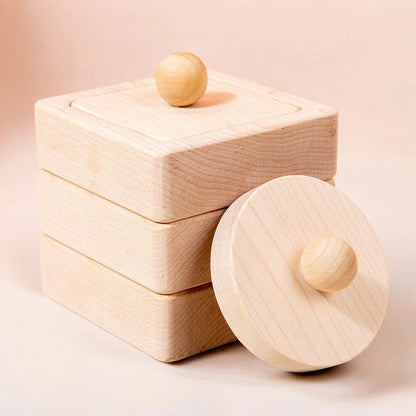 Tablero de clasificación de formas de madera para niños pequeños
