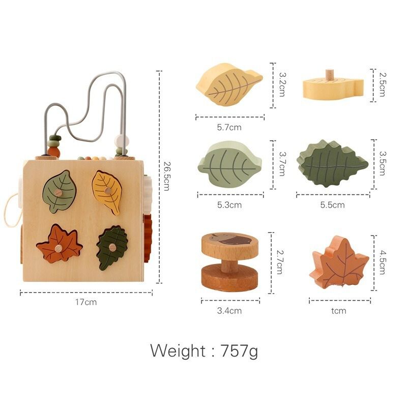 5-in-1 Wooden Early Learning Activity Toy Box
