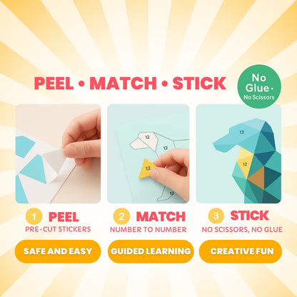 Creative 3D Sticker Puzzle for Kids – Educational & Fun Craft Kit
