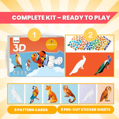 Creative 3D Sticker Puzzle for Kids – Educational & Fun Craft Kit