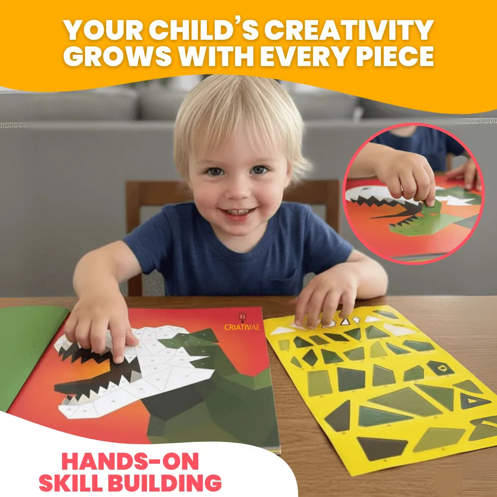 Creative 3D Sticker Puzzle for Kids – Educational & Fun Craft Kit