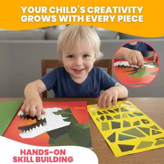 Puzzle créatif d'autocollants 3D pour enfants – Kit de bricolage éducatif et amusant 