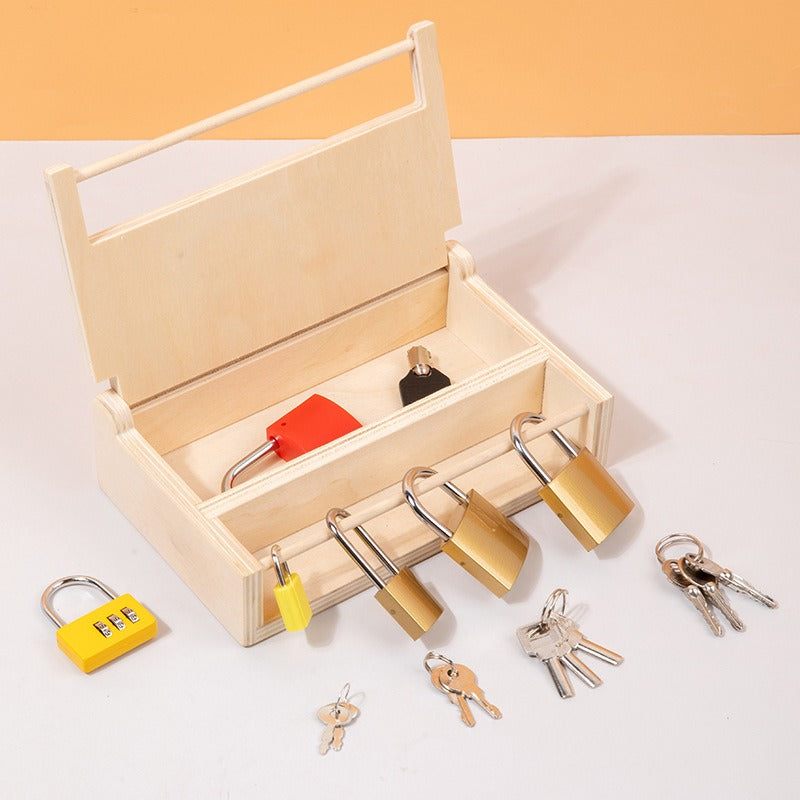 Montessori Engaging Lock and Key Activity Box