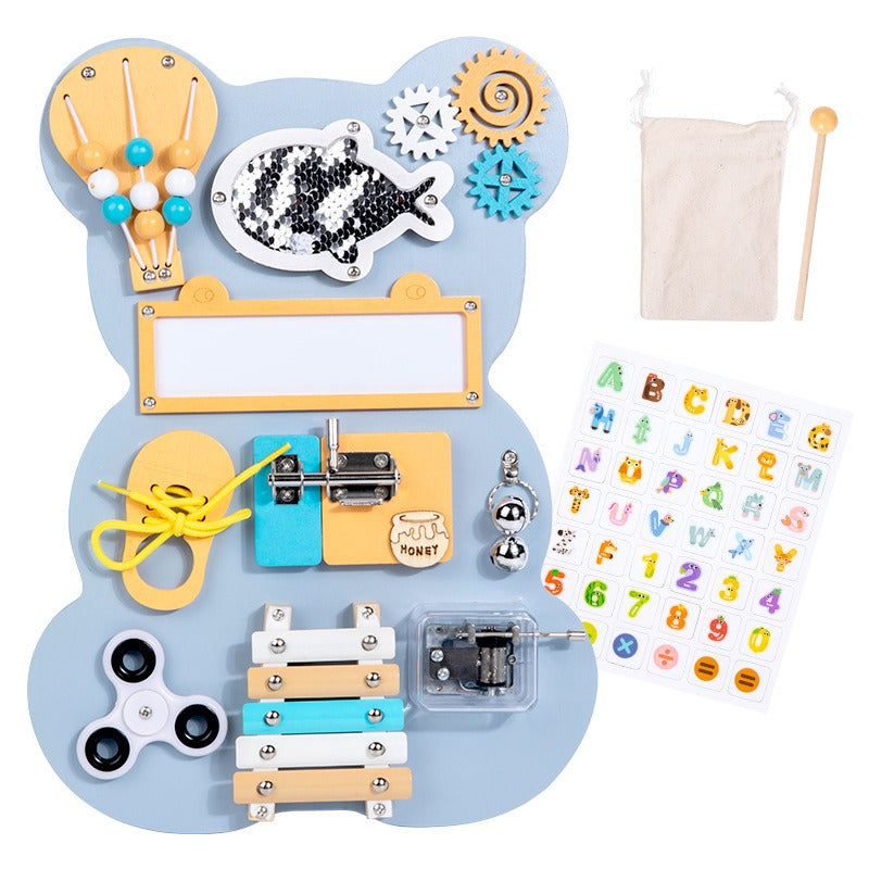 Engaging Bear Educational Activity Board