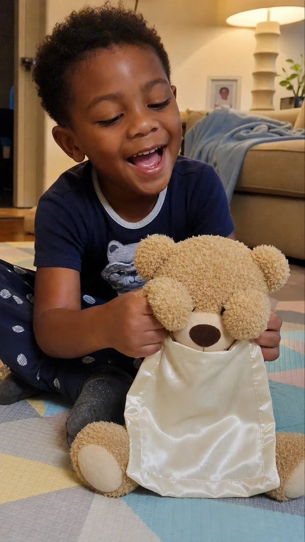 Peekaboo Teddy Criativae - Plush Bear That Plays Peekaboo With Your Baby