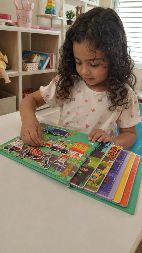QuietBook Criativae - Montessori Busy Book With Velcro Activities