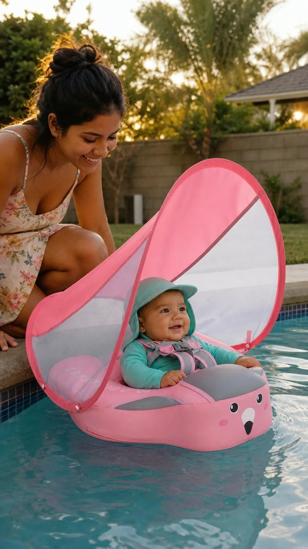 SunFloat Criativae - Baby Pool Float with Sun Canopy