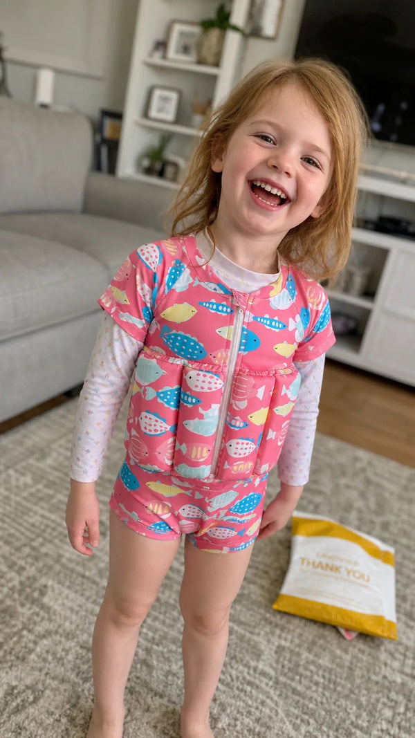 FloatSuit Criativae - Kids Swimsuit with Built In Float Panels