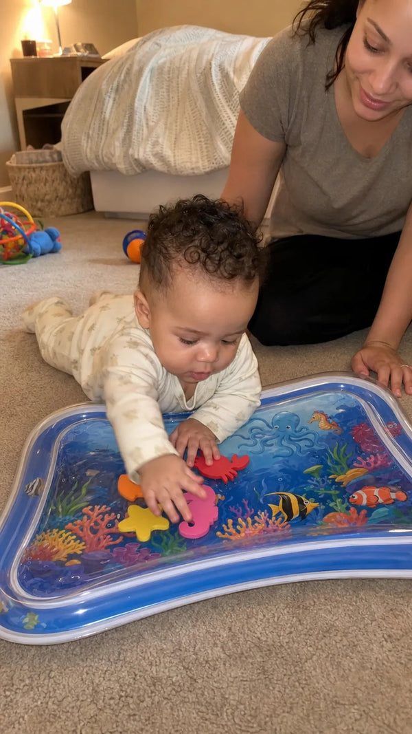 Water Play Mat Criativae - Inflatable Tummy Time Sensory Mat
