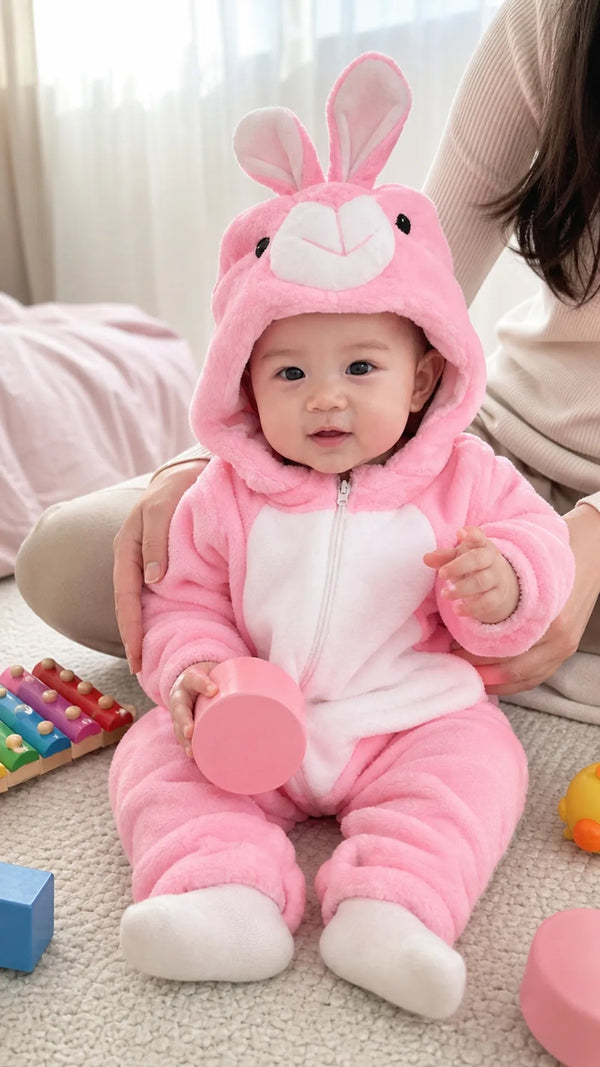 Cuddle Friends Criativae - Plush Animal Hooded Baby Onesie
