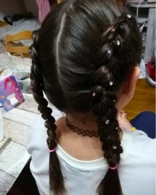 Hair Glam Criativae - Kids Rhinestone Hair Styler, No Glue