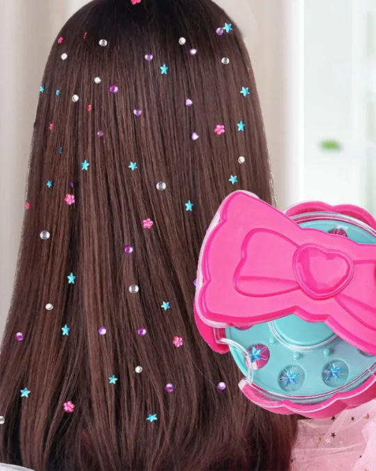 Hair Glam Criativae - Kids Rhinestone Hair Styler, No Glue