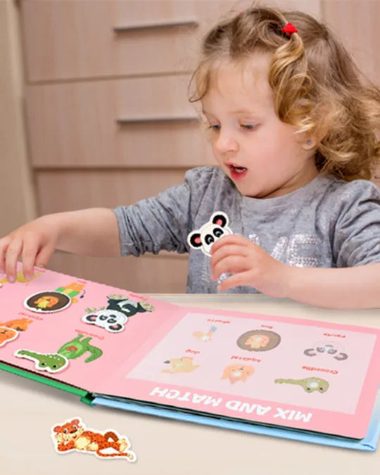QuietBook Criativae - Montessori Busy Book With Velcro Activities