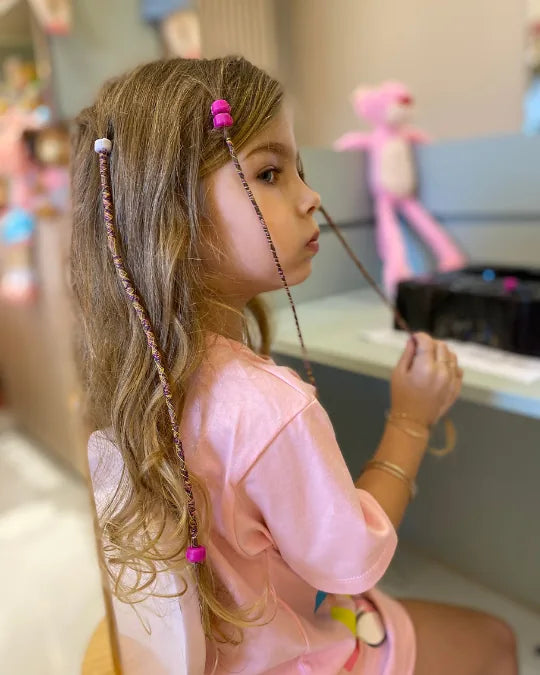Braid Fairy Criativae - Kids Hair Wrap Styler With Colored Thread