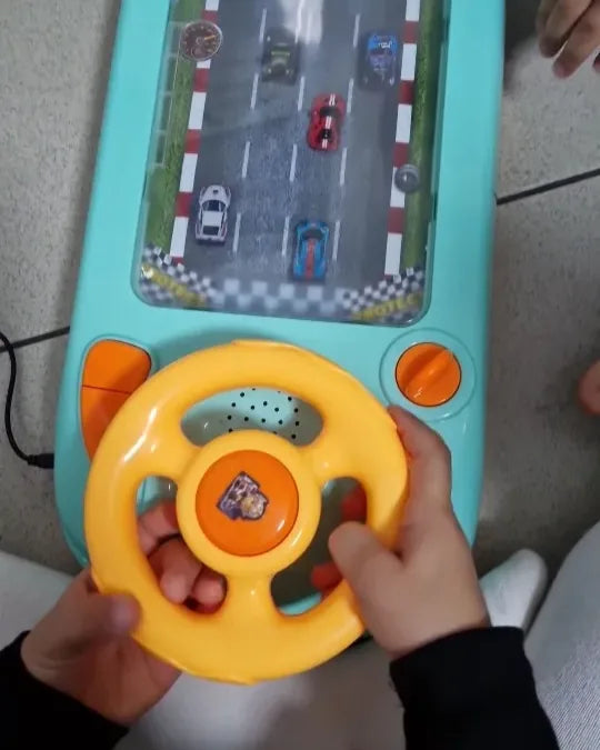 Velociracer Criativae - Screen-Free Racing Simulator with Real Steering Wheel