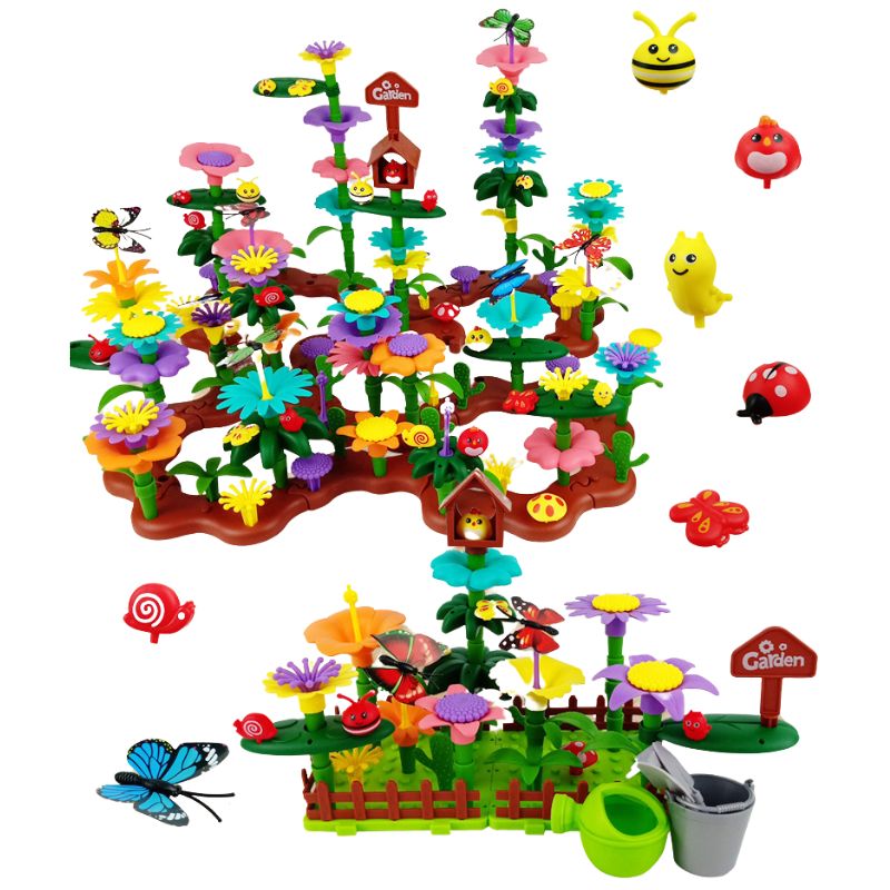 Create Your Own Flower Garden Building Set - 191pc/322pc Options