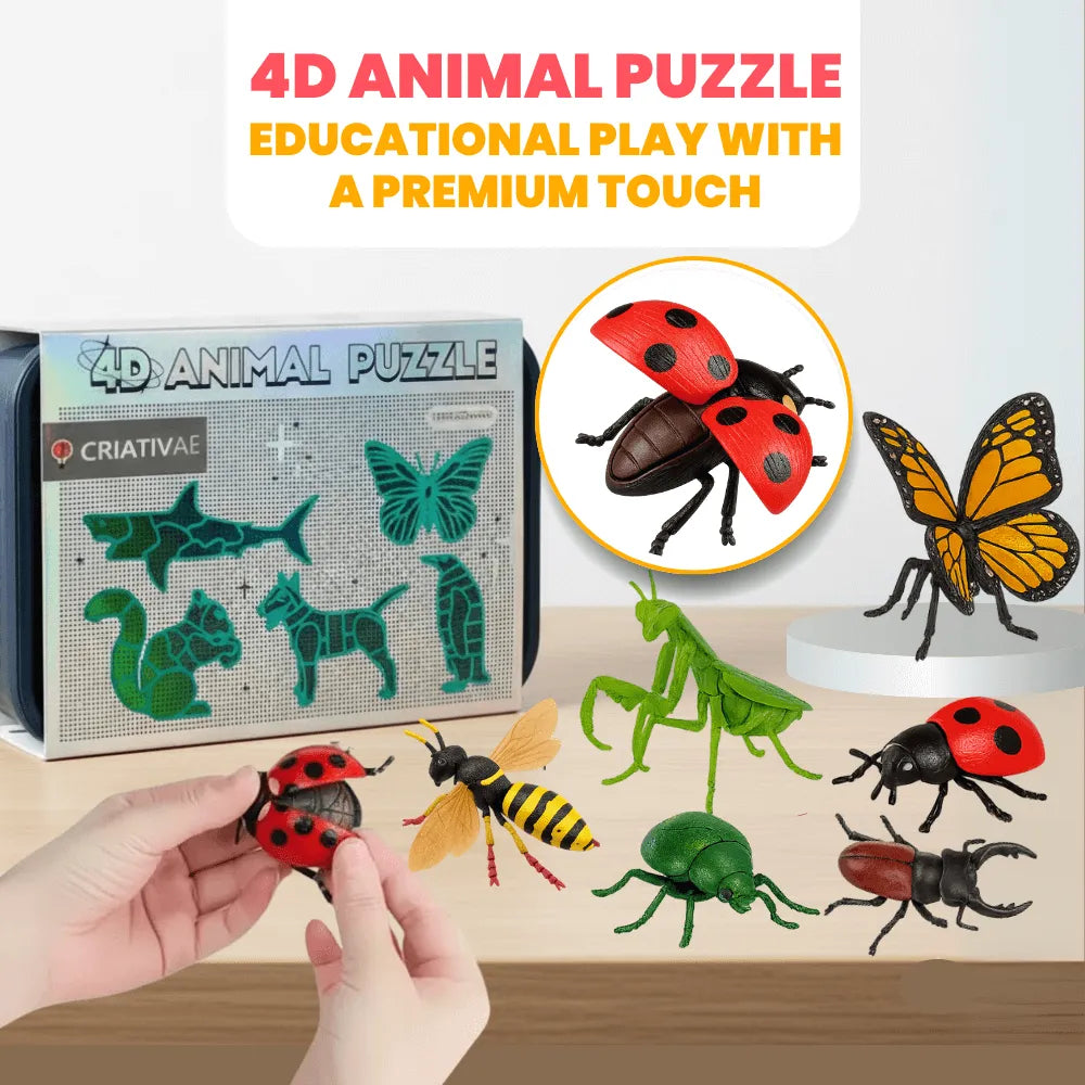 4D Animal Puzzle Model Kit – Criativae