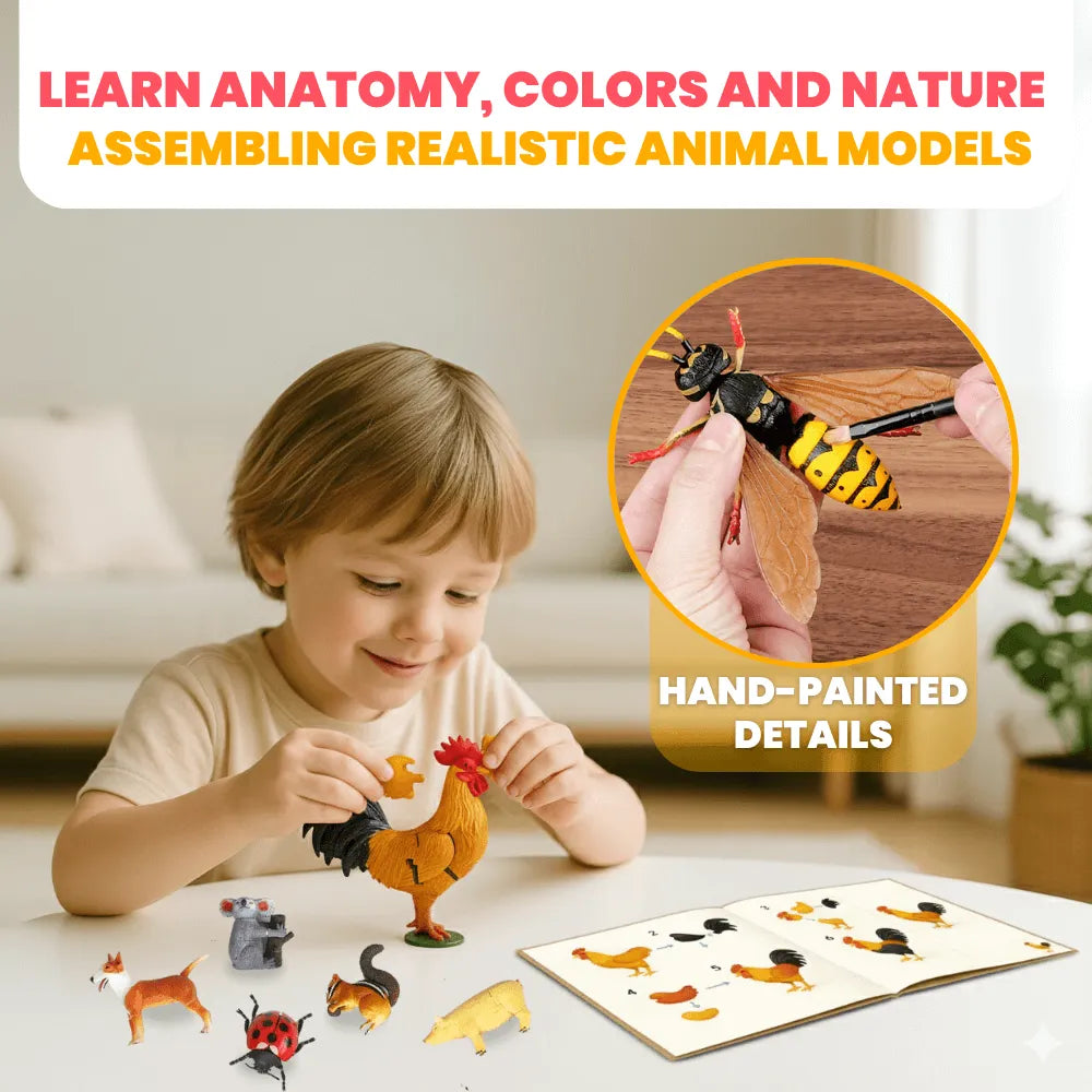 4D Animal Puzzle Model Kit – Criativae