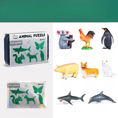 4D Animal Puzzle Model Kit – Build 8 Animals or Insects
