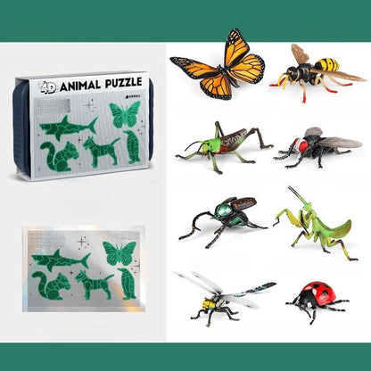 4D Animal Puzzle Model Kit – Build 8 Animals or Insects