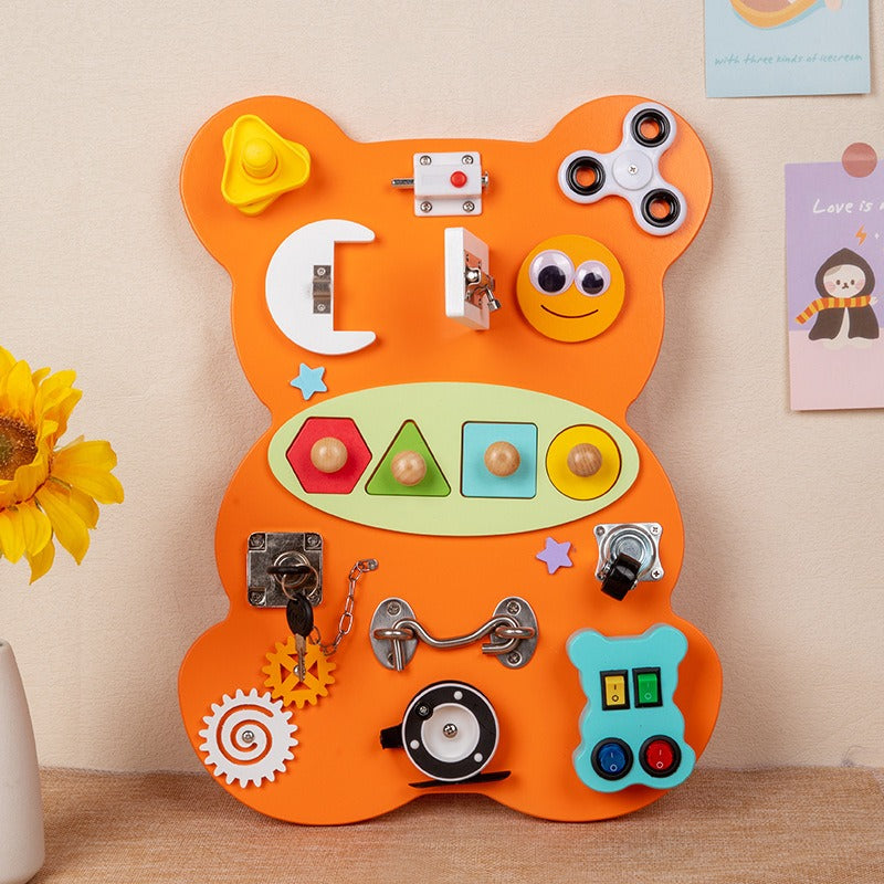 Engaging Bear Educational Activity Board