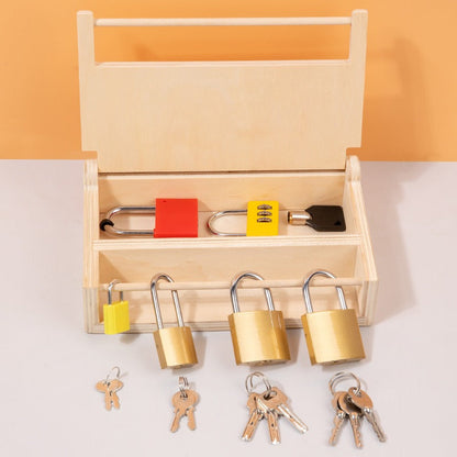 Montessori Engaging Lock and Key Activity Box