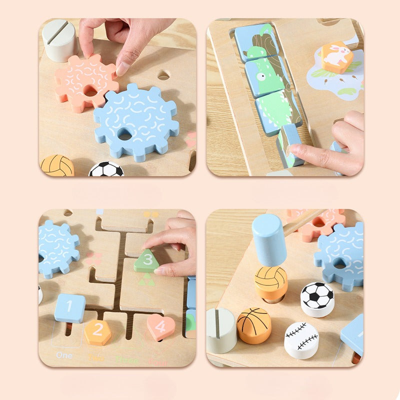 Dual-Sided Montessori Activity Board