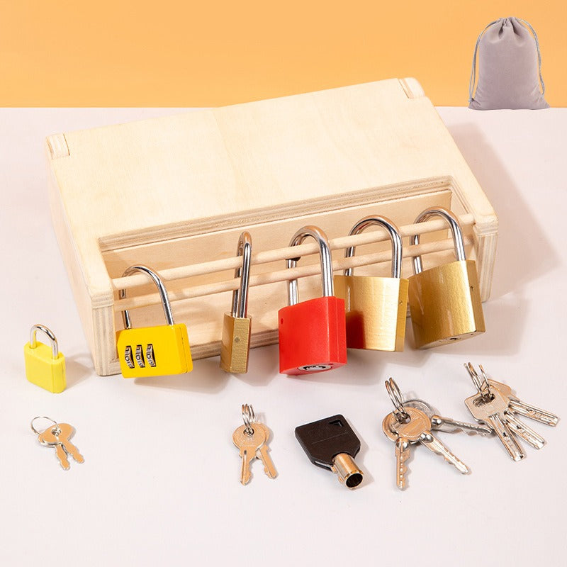Montessori Engaging Lock and Key Activity Box