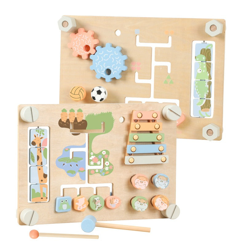Dual-Sided Montessori Activity Board