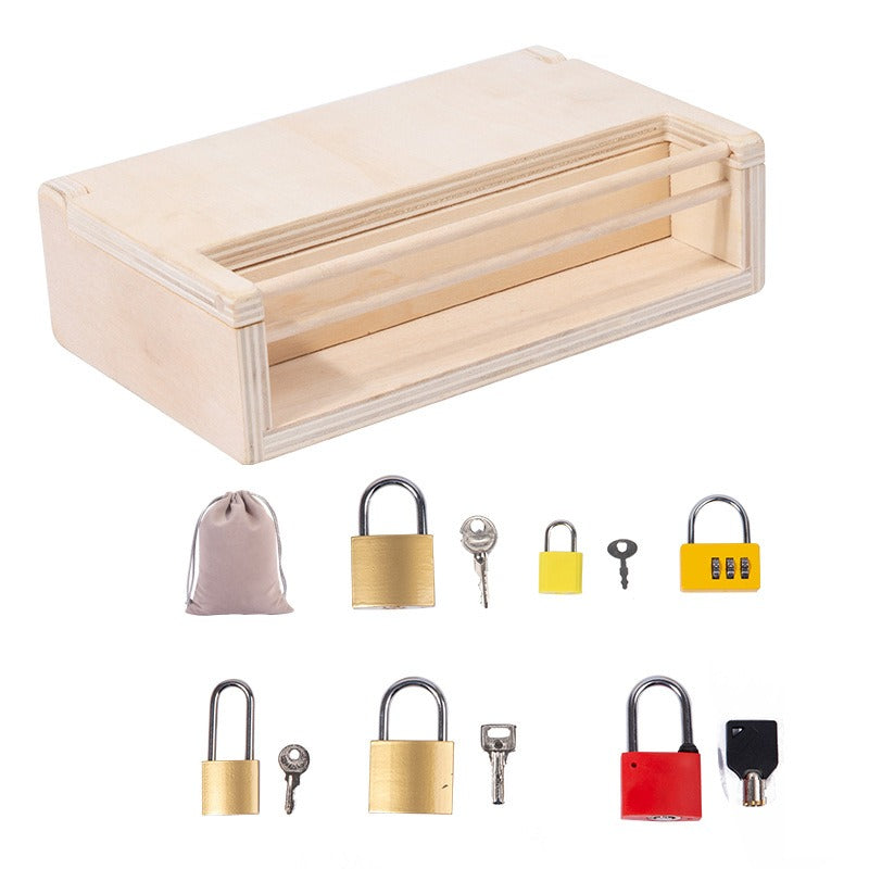 Montessori Engaging Lock and Key Activity Box
