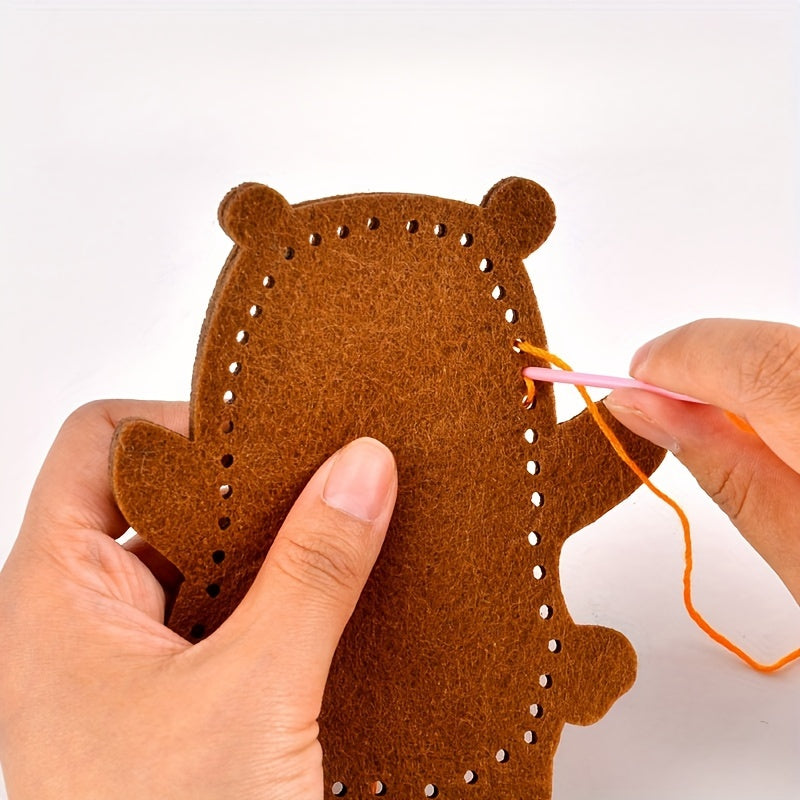 DIY Sewing Kit for Kids – 6-Piece Felt Craft Set with Doll