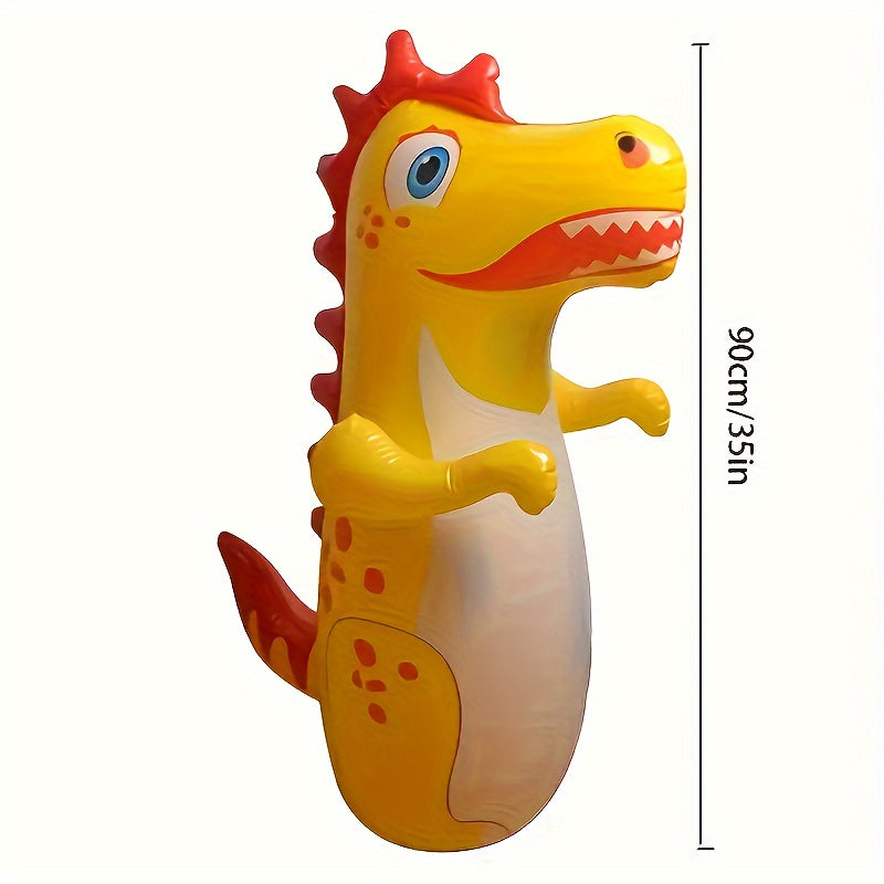 Aufblasbarer Dinosaurier-Boxsack – Lustiges Tumbler-Spielzeug für Kinder