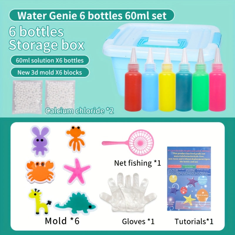 Magic Water Elf Gel Toy Set – DIY Art Kit with Molds & Color Gel