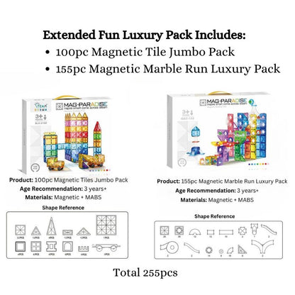 Assorted Magnetic Tiles and Marble Run Sets