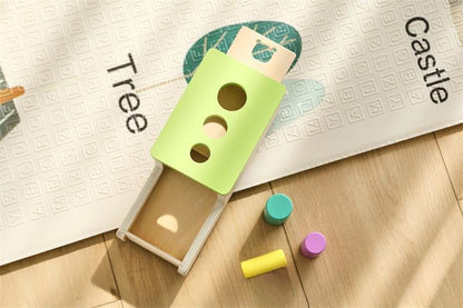 Montessori Visual Tracking Box für Objektpermanenz