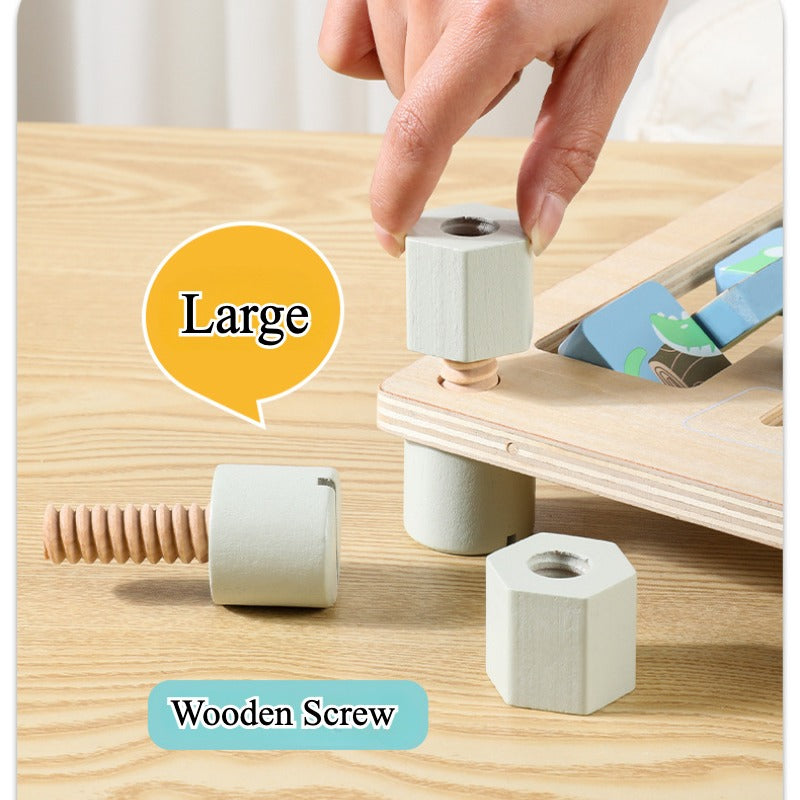 Dual-Sided Montessori Activity Board
