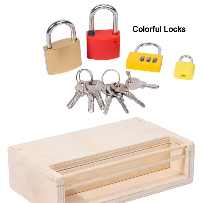 Montessori Engaging Lock and Key Activity Box