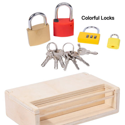Montessori Engaging Lock and Key Activity Box