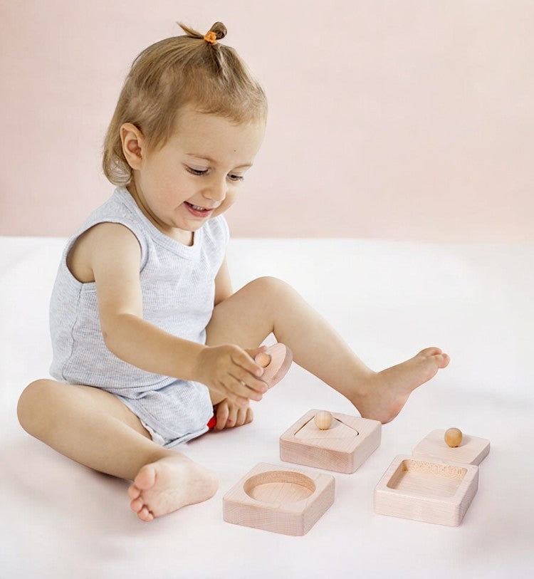 Wooden Shape Sorting Board for Young Children