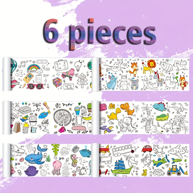 Long Drawing Roll for Kids – Foldable, Creative Fun | Art & Learning Gift