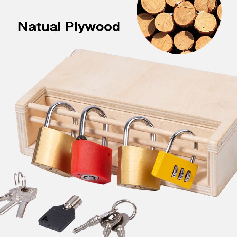 Montessori Engaging Lock and Key Activity Box