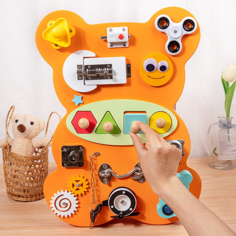 Engaging Bear Educational Activity Board