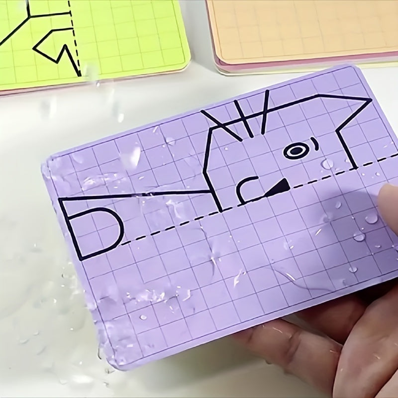 Symmetrical Drawing Grid Cards – 20 Creative Pattern Designs for Kids